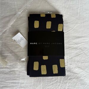 Marc by Marc Jacobs Black Tights with Gold Patterns